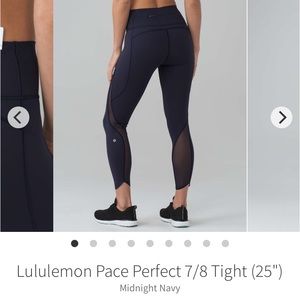Lululemon Pace Perfect 7/8 Tight (25”)